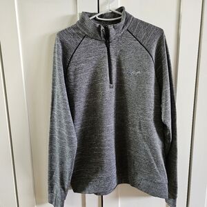 Greg Norman Collection Charcoal Zip-Up Sweater